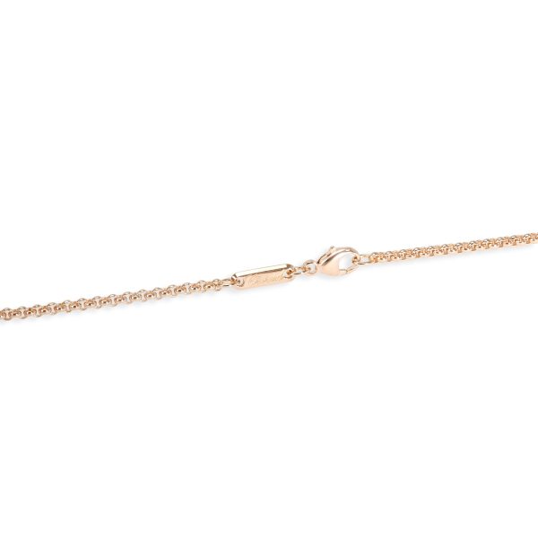 099176 clasp Chopard Happy Sun Diamond Pendant in 18K Rose Gold 009 CTW