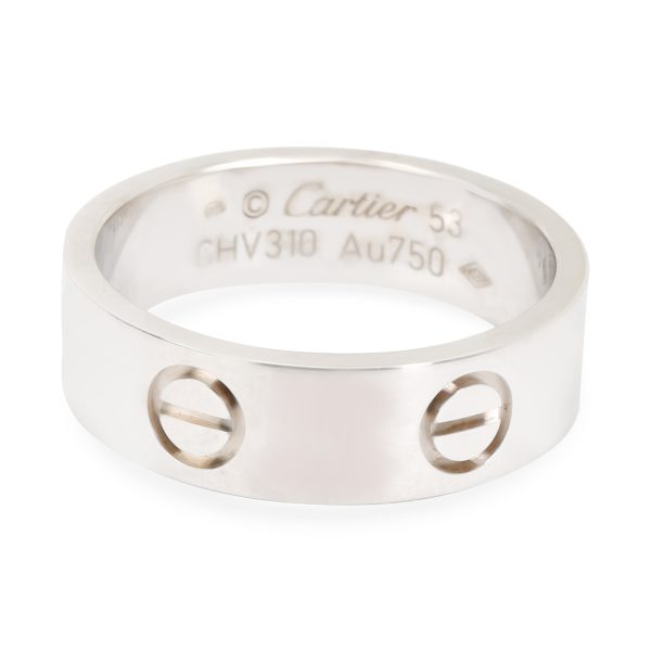 Rings Cartier Love Ring in 18K White Gold Size 53