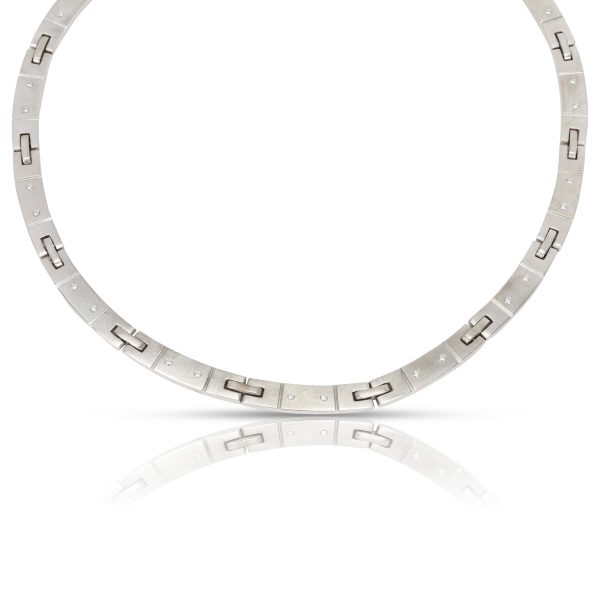 099490 fv Tiffany Co Diamond Necklace in 18K White Gold 015 CTW