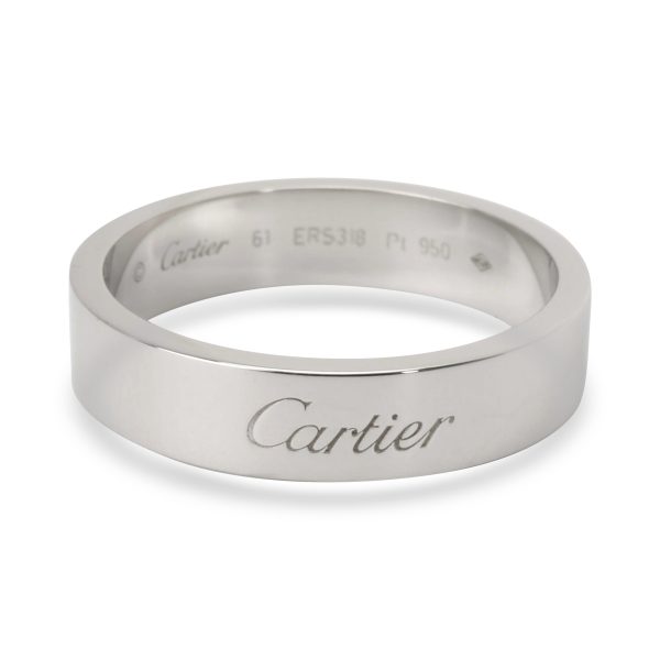 Rings Cartier C De Cartier Wedding Band in Platinum 6mm