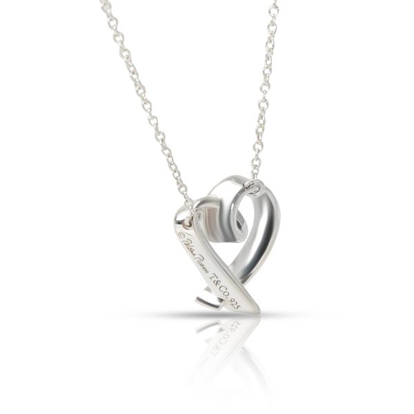 099808 bv Tiffany Co Paloma Picasso Loving Heart Pendant in Sterling Silver