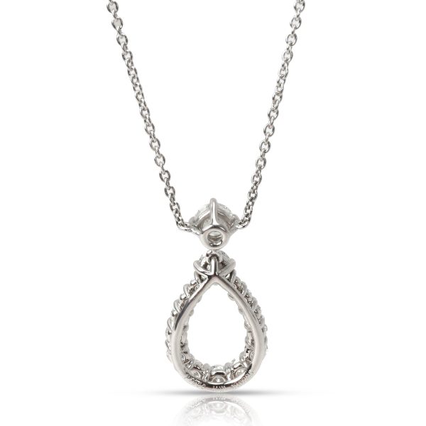 099822 bv Harry Winston Teardrop Diamond Necklace in Platinum 094 CTW