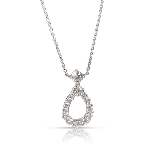 099822 fv Harry Winston Teardrop Diamond Necklace in Platinum 094 CTW