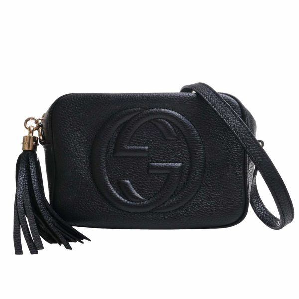 1 Gucci Soho Leather Small Disco Shoulder Bag Black