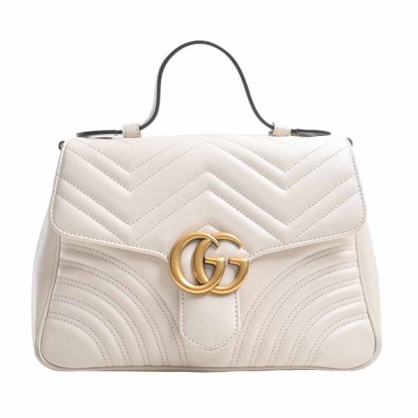 1 Gucci GG Leather Top Handle Small Handbag