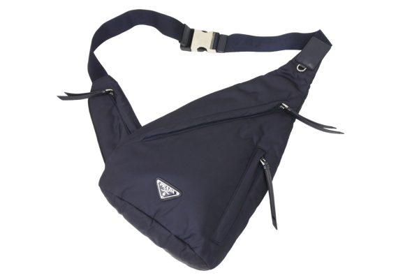 1 Prada Waist Bagbody Navy Leather