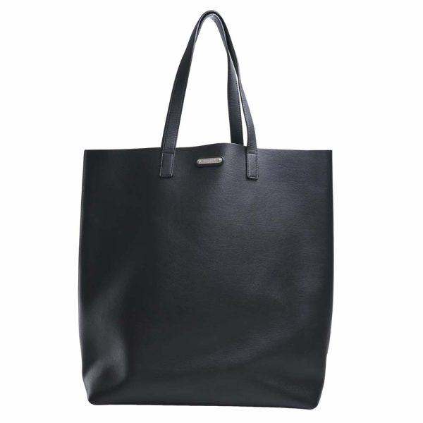 1 Saint Laurent Leather Tote Bag Black