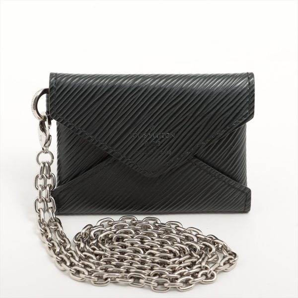 1 Louis Vuitton Epi Kirigami Chain Necklace Silver Black