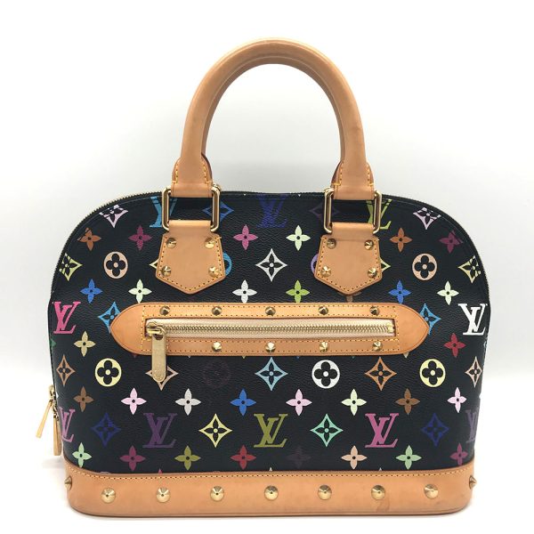 1 Louis Vuitton Handbag Alma PM Monogram Multicolor Black