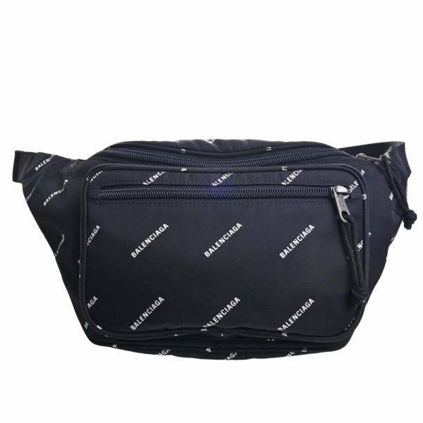 1 Balenciaga Nylon Explorer Pouch Belt Bag Black