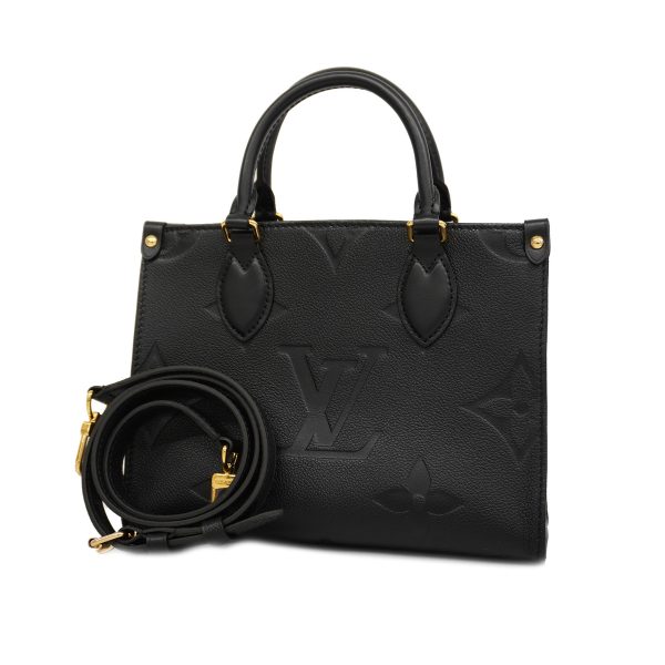 1 Louis Vuitton Monogram Empreinte On The Go PM Noir