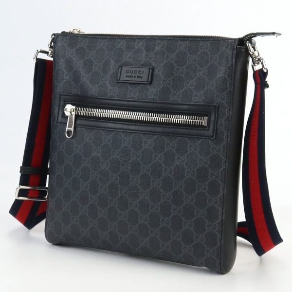 1 Gucci Messenger Bag GG Supreme Shoulder Bag Black