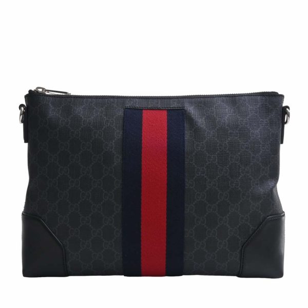 1 Gucci GG Supreme Shoulder Bag Black