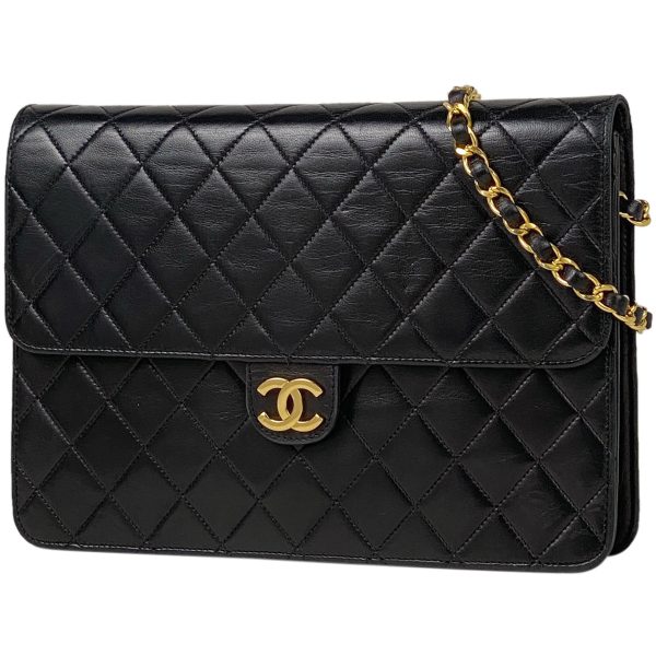 1 Chanel Matelasse Single Flap Chain Coco Black