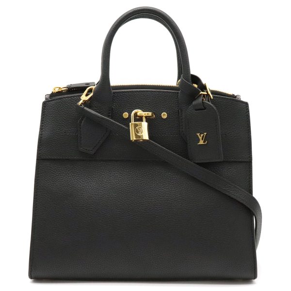 1 Louis Vuitton City Steamer PM Calf Leather Noir Black