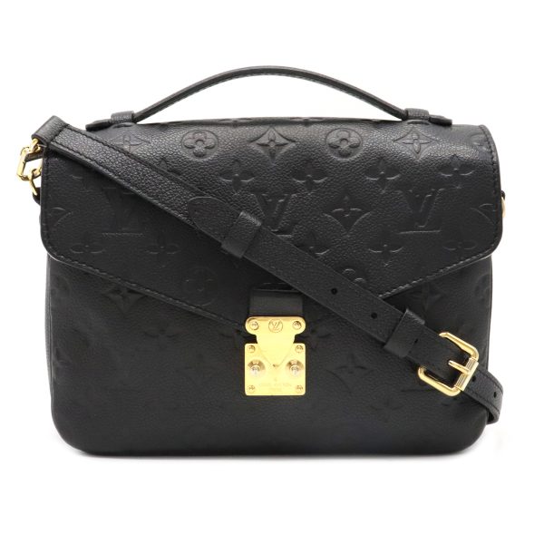 1 Louis Vuitton Empreinte Pochette Metis MM Clutch Bag Noir