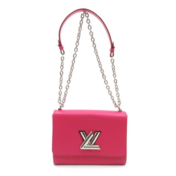 1 Louis Vuitton Twist MM Shoulder Bag Leather Epi Pink