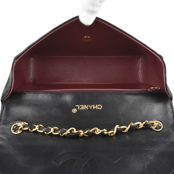 1000050961404 12 Chanel Coco Mark Chain Shoulder Bag Matelasse Leather Black