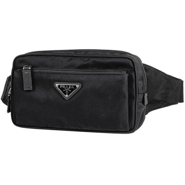 1000053072701 11 Prada Waist Bag Body Bag Nylon Nero Black