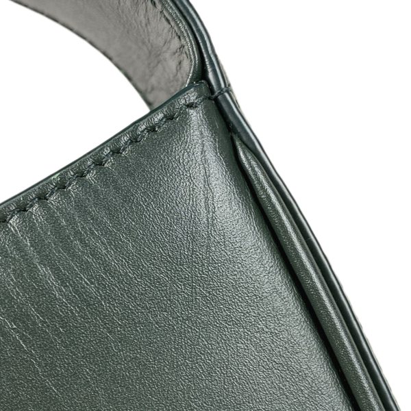 1000053958128 19 Saint Laurent Cassette Shoulder Bag Monogram Hobo Bag Leather Green