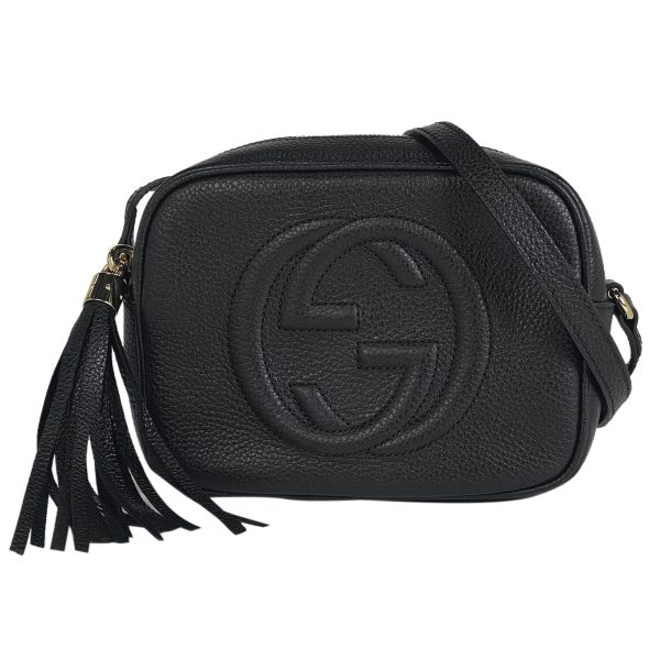 1000054513395 11 Gucci Soho Shoulder Bag Leather Black Crossbody