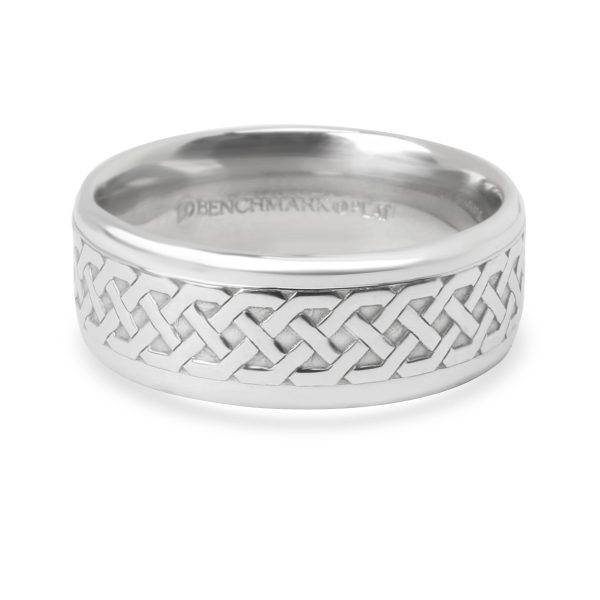 100013 fv c72738a5 3194 418c be00 f6c3bfa5864a Benchmark Sculpted Endless Celtic Knots Mens Wedding Band in Platinum