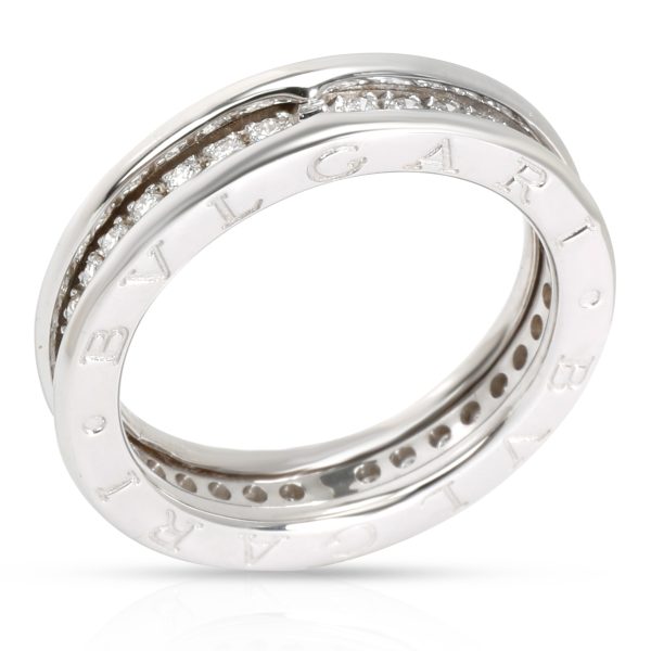 100495 pv 5acfb942 1f8a 4a4d bfa5 debc4a64c00c BVLGARI BZero1 Diamond One Band Ring in 18K White Gold