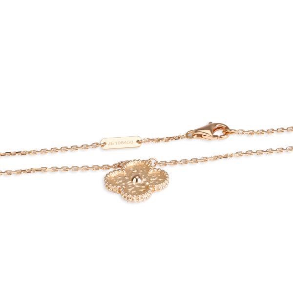 100591 clasp Van Cleef Arpels Vintage Alhambra Necklace in 18K Rose Gold