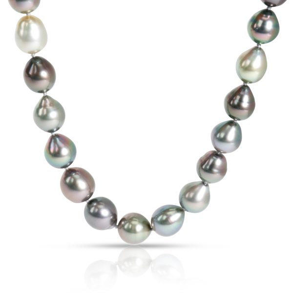 100620 fv South Sea Baroque Pearl Necklace in Sterling Silver