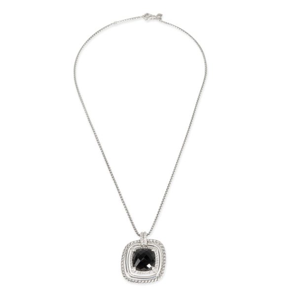 101036 pv e4cc44d6 fed0 473f bdee 71ca308be19c David Yurman Châtelaine Onyx Diamond Pendant in Sterling Silver 041 CTW