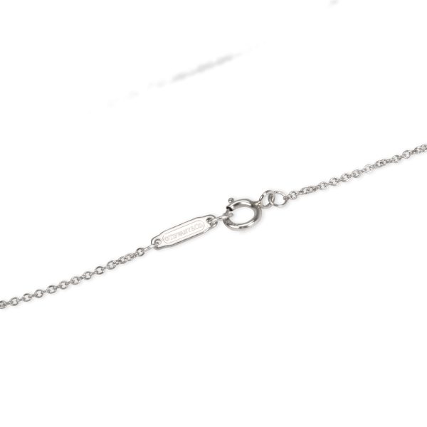 101043 clasp Tiffany Co Enchant Primrose Diamond Key Pendant in Platinum 098 CTW