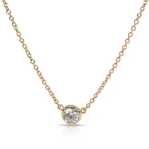 101223 fv Tiffany Co Diamonds by the Yard Diamond Necklace in 18K Yellow Gold 030 CTW