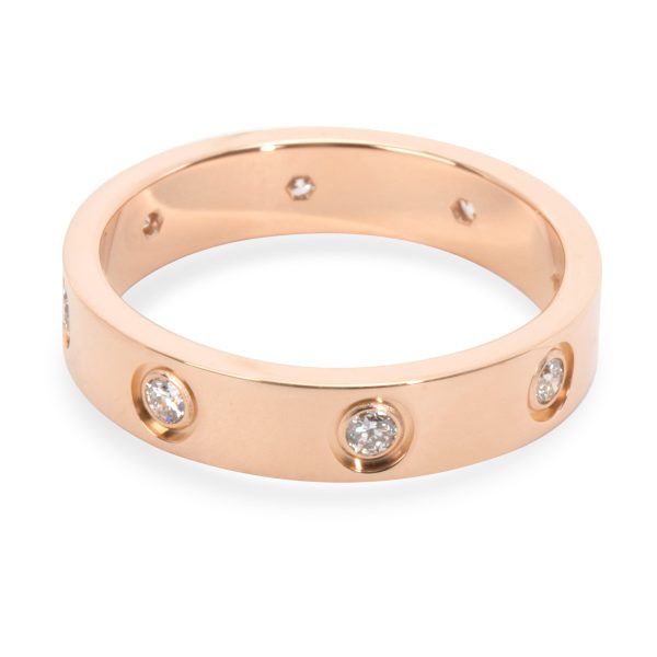 Band Rose Gold Cartier Love Diamond Band in 18K Rose Gold 019 CTW