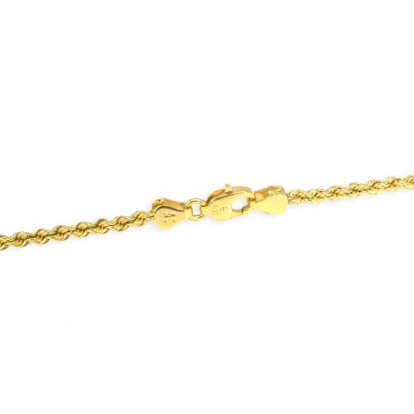 101473 clasp c45faf50 a326 4f29 a099 6ec14f868ed5 18K Yellow Gold Cross on Rope Chain Necklace