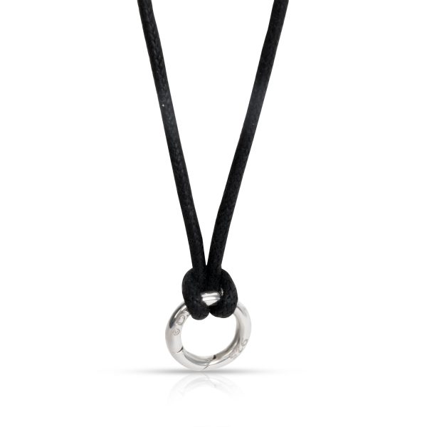 101599 bv 82900ef9 b566 4325 82fe e46fa93a1dbe David Yurman Circle Necklace in Sterling Silver on a Black Cord