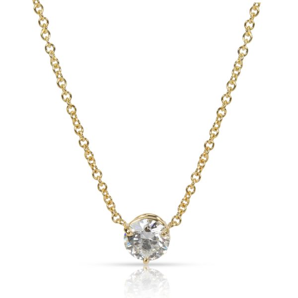 101606 fv GIA Certified Diamond Solitaire Pendant in 18K Yellow Gold G VS2 120 CTW