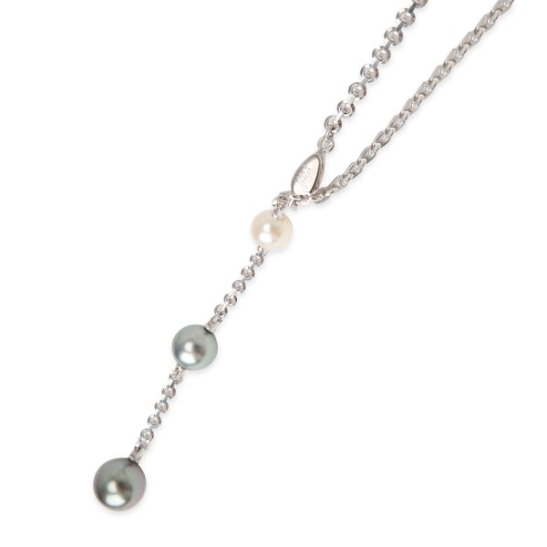 101625 clasp 55de46f1 15a4 4e97 ba1c 2e7b1b8c9e90 Cartier Pearl Diamond Lariat Necklace in 18K White Gold 008 CTW