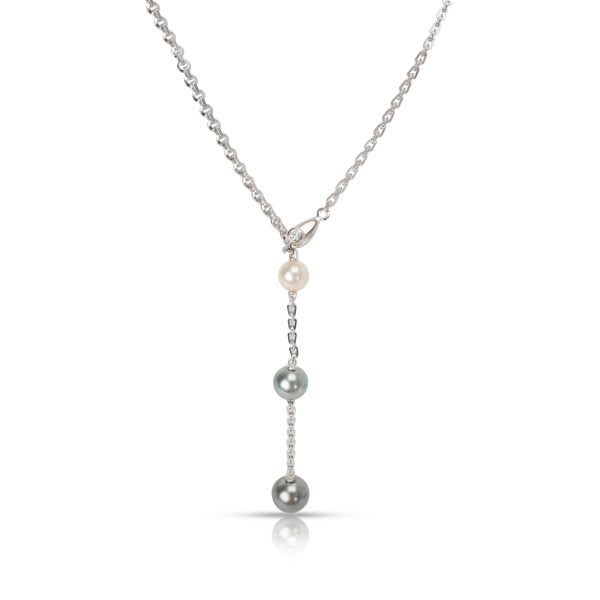 101625 fv 3a0c7045 371b 4d1f 8c0e 4320353bd5ca Cartier Pearl Diamond Lariat Necklace in 18K White Gold 008 CTW