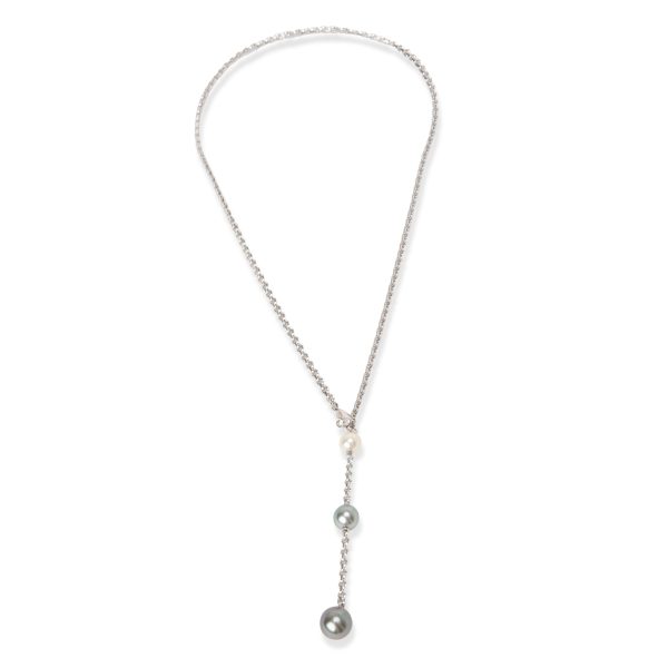 101625 pv fc90cc1c 4650 40b6 ace5 0a1a6ca1e776 Cartier Pearl Diamond Lariat Necklace in 18K White Gold 008 CTW