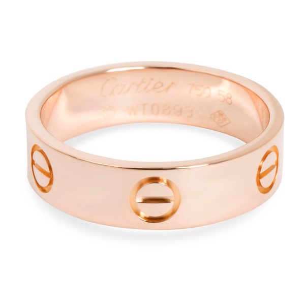 Rings Cartier Love Band in 18K Size 58 55mm Rose Gold