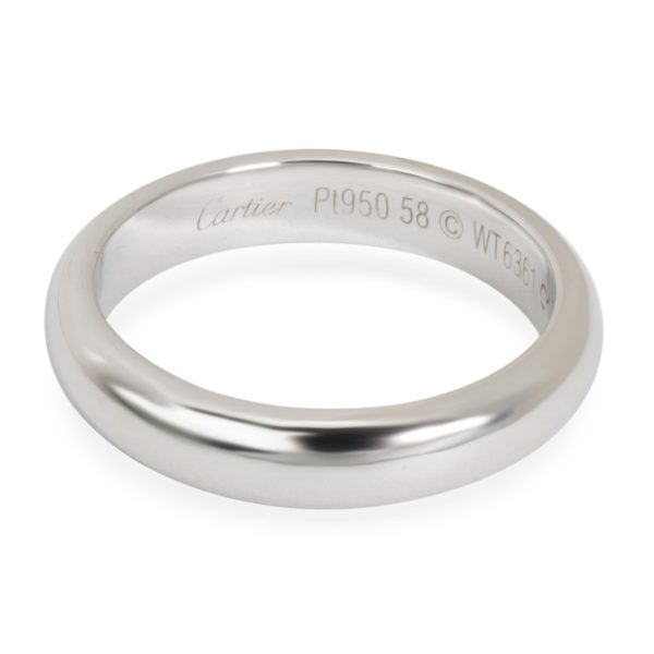 Rings Cartier 4mm Plain Wedding Band in Platinum