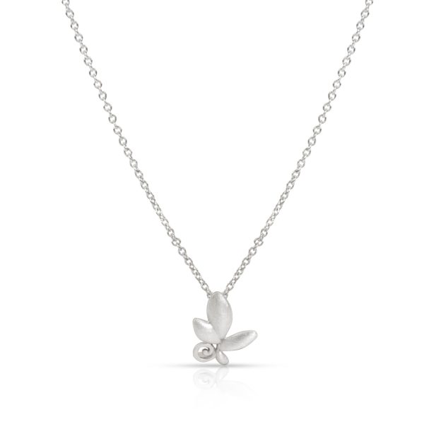 102197 fv Tiffany Co Paloma Picasso Olive Leaf Pendant in Sterling Silver