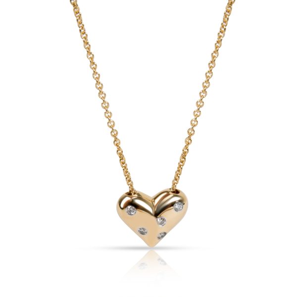 102281 fv d945aa54 27df 440a a9a6 49114a3333df Tiffany Co Etiole Diamond Heart Necklace in 18K Yellow Gold 015 CTW