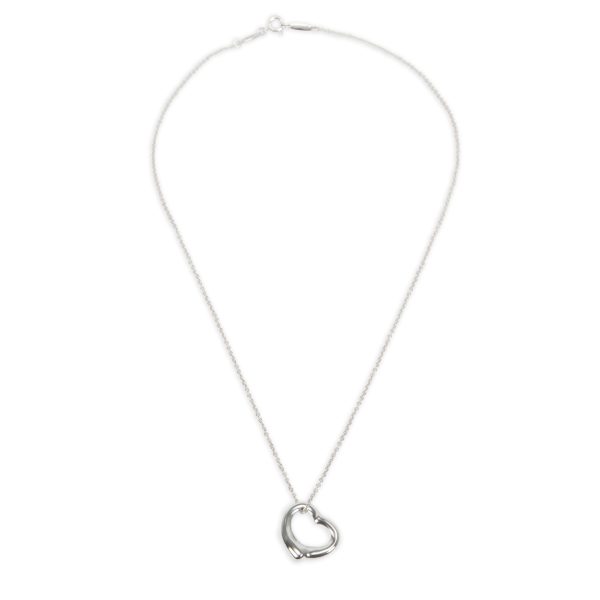 102286 pv e96338b7 28ea 45e6 af38 3b35cb5332da Tiffany Co Elsa Peretti Open Heart Necklace in Sterling Silver