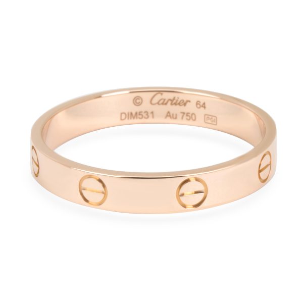 Rings Cartier Love Band in 18K Rose Gold Size 64