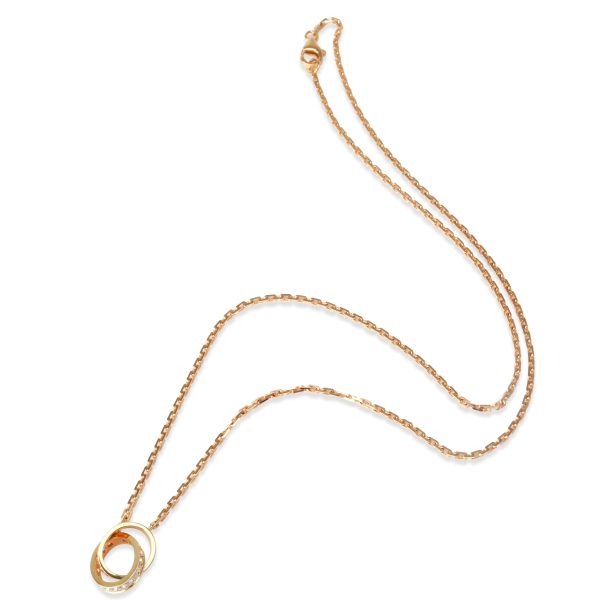 102365 pv Cartier Love Diamond Necklace in 18K Rose Gold 022 CTW