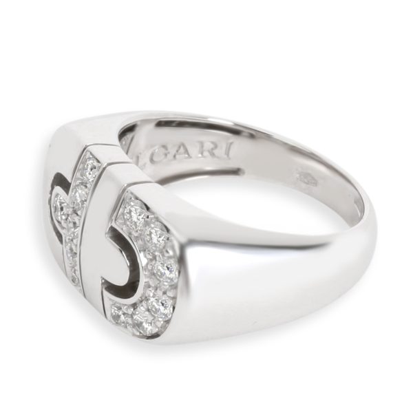 102405 pv Bulgari Parentesi Diamond Ring in 18K White Gold 036 CTW