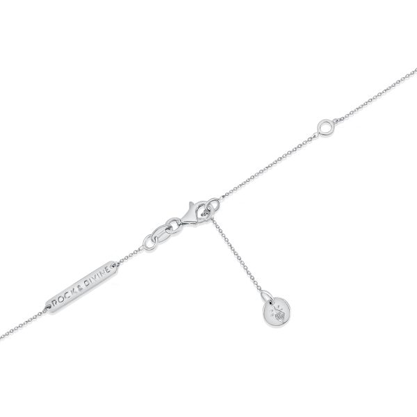 102420 clasp Rock Divine Day Collection Perfect Pear Necklace in 18K White Gold 07 CTW