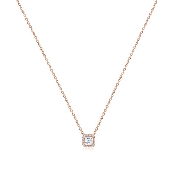 102424 pv 4397123f 0f81 4e5a b2af ad3cff21f452 Rock Divine Perfect Square Diamond Necklace in 18K Rose Gold F VS2 072 CTW