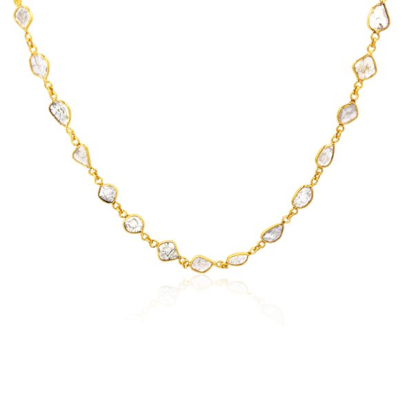 102436 fv Rock Divine Dawn Collection Sun Stream 18 Necklace in 18K Yellow Gold 558ct